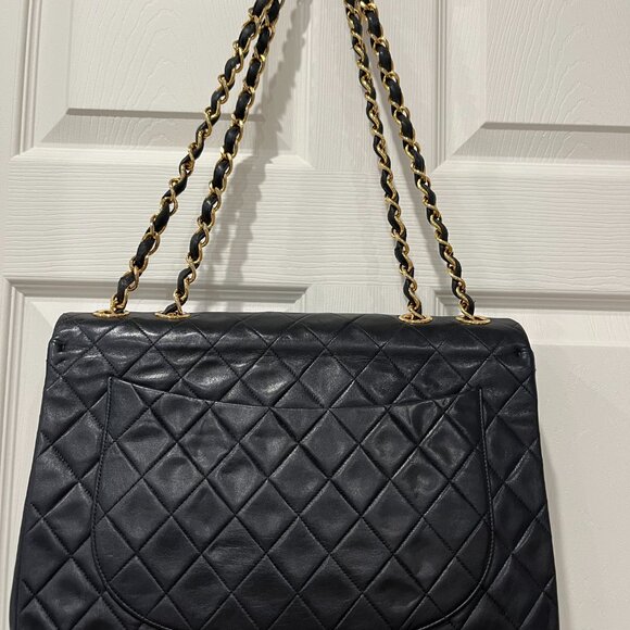 Yes, it is REAL! Chanel Maxi Jumbo XL Flap Purse 14K GOLD - Picture 3 of 11